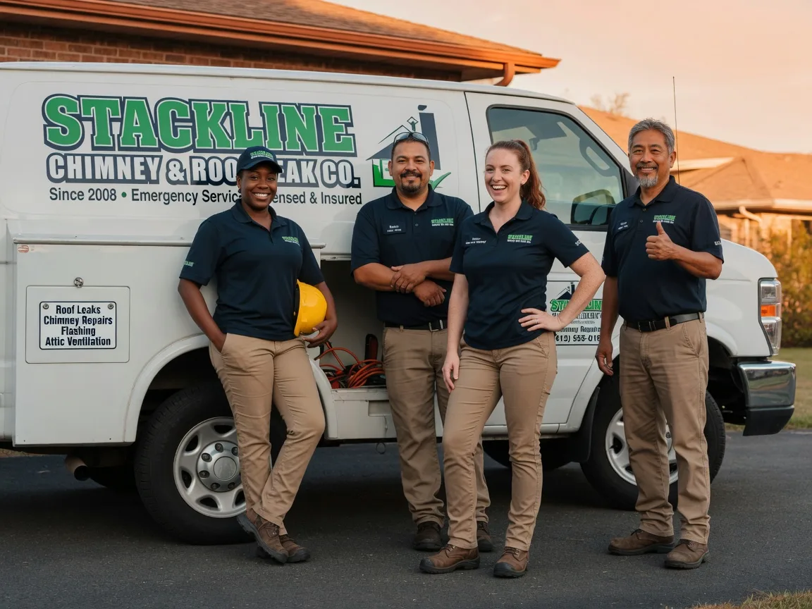 Chimney flashing repair company in Huntsville, TX